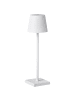 Beliani Tischleuchten BACEIRO in Weiß - (W) 10 x (H) 38 x (L) 10 cm