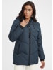 Oxmo Steppjacke OXJunchen 21300076-ME Steppjacke Parka mit Kapuze und praktischen Taschen in Blau