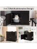 COSTWAY 4-in-1 Katzenschrank in Braun