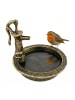 relaxdays Vogeltränke in Schwarz/ Bronze - (B)17 x (H)15 x (T)18 cm