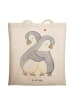 Mr. & Mrs. Panda Tragetasche Pinguine Kuscheln ohne Spruch in Creme