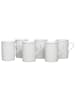 Ritzenhoff & Breker 6er Set Kaffeebecher Bianco 300 ml weiß in weiß