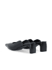 Bianco Mules in BlackCroco