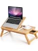 COSTWAY Laptoptisch in Beige