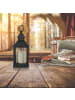 relaxdays 2x Laterne mit LED-Kerze in Schwarz