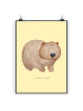 Mr. & Mrs. Panda Artprint Wombat ohne Spruch in Gelb Pastell