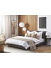 Beliani Doppelbett ALBI in Grau/Schwarz - (W) 175 x (H) 94 x (L) 211 cm