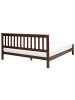Beliani 3-tlg Doppelbett MAYENNE in Braun