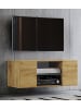 VCM  Holz TV Wand Hänge Lowboard Fernsehschrank Jusa in Honig-Eiche