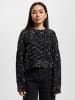 ONLY ONLY Hoodie in black multi melange dots