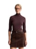 Marc O'Polo DENIM Turtleneck Longsleeve slim in Espresso Brown