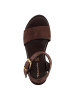 Tamaris Sandalette in MOCCA NUBUC