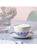 Villeroy & Boch 6er Set Cappuccinotassen Fleur Couleur 300 ml in Bleu