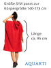 Aquarti Badeponcho in rot