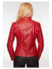 7eleven Lederjacke SEAMERA in Rot