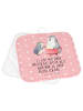Mr. & Mrs. Panda Topflappenset Pinguin mit Kind mit Spruch in Rot Pastell