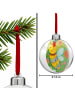 Mr. & Mrs. Panda Kunststoff Weihnachtskugel Biene Blume Design o... in Weiß