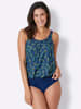 WITT WEIDEN Oversized-Tankini-Top in royalblau-blaugrün-bedruckt