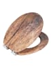 Wenko WC-Sitz Mod. Rustic Braun, WC-Sitz Rustic Braun in Braun