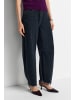 Rich & Royal Hemdbluse mit Rüschenkragen und Schulterknöpfen in Denim Black