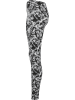 Urban Classics Urban Classics Damen Ladies Soft AOP Leggings in blackfading