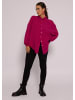 SASSYCLASSY Ultra Oversize Musselin-Blusenhemd kürzere Variante in Fuchsia