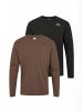 Kappa T-Shirt KMLogo in black-brown martini