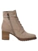 Tamaris Stiefelette in TAUPE NUBUC