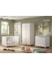 58 aufm Kessel BABYZIMMER SET Keely Kiefer & MDF weiß Babybett Wickelkommode Schrank