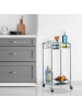 relaxdays Servierwagen in Silber - (H)75 x Ø 50 cm
