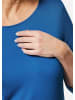 GOLDNER Kurzgröße:  Trageangenehmes Viskoseshirt mit Elasthan in royalblau