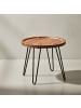 KADIMA DESIGN Couchtisch Massivholz 45x40x45 cm Wohnzimmertisch Rund