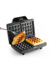 Gourmet Maxx Waffeleisen Belgische Waffeln 750W schwarz inkl. Kontrollleuchten Schwarz