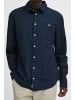 BLEND Langarmhemd BHShirt 20716367 Shirt aus Leinenmix in Blau