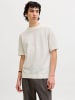 Jack & Jones Gestricktes T-Shirt in Cloud Dancer