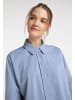 DreiMaster Klassik Oversized Bluse in Graublau