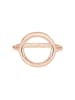 Elli Ring 925 Sterling Silber Geo, Kreis in Rosegold