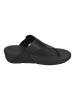 fitflop Zehentrenner LULU LEATHER COVERED BUCKLE RAW EDGE in schwarz