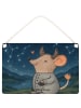 Mr. & Mrs. Panda Schild Stier Astrologie Design ohne Spruch in Weiß
