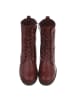 Ital-Design Stiefelette in Weinrot