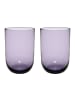 like. by Villeroy & Boch 2er Set Longdrinkbecher Like Glass 385 ml in Lavender