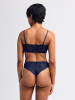 Erlich Textil  Erlich Textil Spitzen String FLUID LACE HIGH WAIST BRAZIL in mitternachtblau
