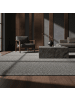 KADIMA DESIGN Teppich Kurzflor Flachgewebe Uni-Design Polypropylen Wohnzimmer in Grau