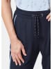 GOLDNER Bequeme Freizeithose mit Schlupfbund und Taschen in marine