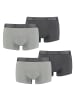 Puma Boxershorts PUMA BASIC TRUNK 4P in 008 - Dark Grey Melange / Black