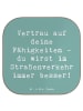 Mr. & Mrs. Panda Glas-Untersetzer Spruch Erste Erfahrungen im St... in Meeresbrise