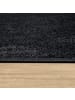 KADIMA DESIGN Waschbarer Teppich waschmaschinenwaschbar Unifarben Küche, Flur in Schwarz