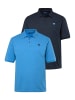 Men Plus Poloshirt in himmelblau