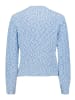 BETTY & CO Strickpullover mit Stehkragen in Light Blue/Cream
