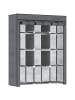 HOMCOM Stoffschrank in Dunkelgrau 125L x 43B x 162,5H cm